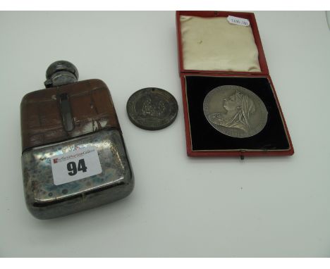 A Queen Victoria Diamond Anniversary Medallion, (1837-1897), in original fitted case; a Liverpool Council of Education medall