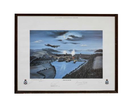 A quantity of signed prints mostly of aeronautical interest (qty)