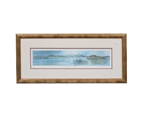After James McIntosh Patrick OBE, RSA (1907-1998) Scottish"Beach Crescent, Broughty Ferry"Signed limited edition 196/850, tog