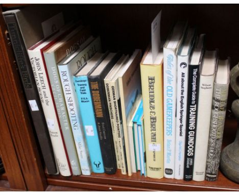 A shelf containing a good selection of books relating to Field Sports
