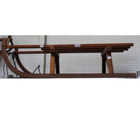 A vintage "Davos Germina" wooden sledge