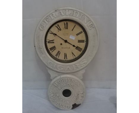 A 'Geraldine Cigars' advertising wall clock