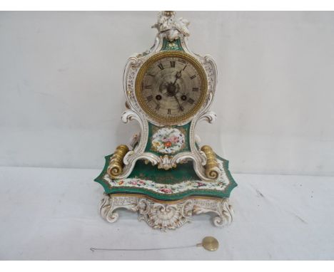 A Japy Freres porcelain clock