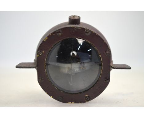 A scarce World War I aero compass type P3 no 788, in globular case (believed to be from a Sopwith Camel),.9cm diam (a/f)