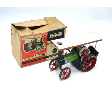 A boxed Mamod TE1 steam traction engine