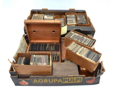 Over 400 magic lantern slides including topography, history, religion etc