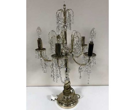 A contemporary five-branch light 