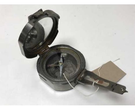 A metal pocket compass by Stanley 