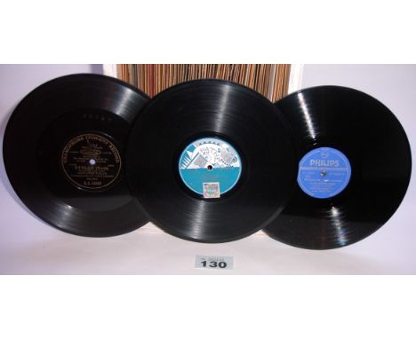 Thirty 10-inch vocal records, by Valls (2 black G&amp;Ts), van der Gucht, van Dieman (2), Vane (2), Vanelli (3) Vallin (11), 