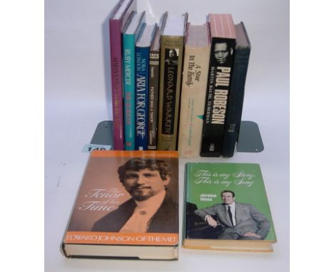 Books on North American male singers ten, In His Own Voice (Simon Estes) The Quilicos (Ruby Mercer), Aria for George (Nora Lo