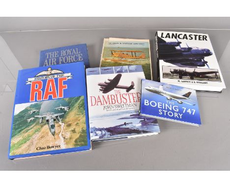 A collection of aviation books, to include RAF, Veteran &amp; Vintage Aircraft by L.Hunt, The Boeing 747 Story by Peter R Mar