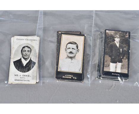 F &amp; J Smith  Taddy and Hills Odd Football and Cricketing Cigarette Cards, various examples, Smiths Footballers 1912 title
