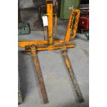 CRANE FORKS, KINSHOFFER, KM, MDL 414-02-1000, ATT# 8406 203, 2200 LBS. CAP, 1984