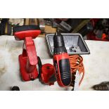 (1) CORDLESS DRILL SKILL, 14.4 VOLT, 1 BATTERY NO CHARGER, (1) CORDLESS LIGHT, CRAFTSMAN, 18.0 VOLT,