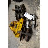 LOT OF 4 I BEAM TROLLEYS, (1) 2 TON, (3) 1 TON