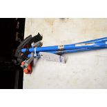 LOT OF 3 MANUAL PIPE BENDERS, IDEAL, 3/4" EMT - 1/2" RIDGID, 1/2" EMT - 1/4" RIDGID, 3/4" THINWALL -