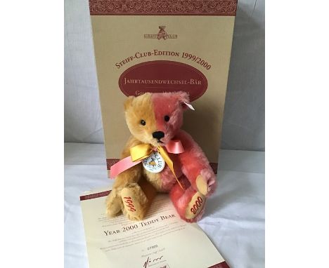 Steiff 1999/2000 Millenium Bear, as new with certificate and box.&nbsp;