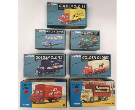Corgi: A collection of seven boxed, Corgi Golden Oldies and Archive Series, all in excellent condition. (7)
