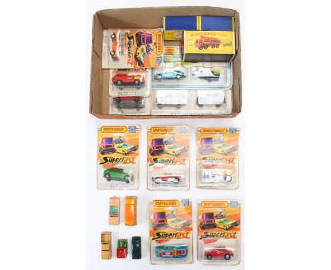 Matchbox: A collection of assorted Matchbox vehicles to comprise: 8-Wheel Tipper Truck, K-1, boxed; B Type Bus, No.2, boxed; 