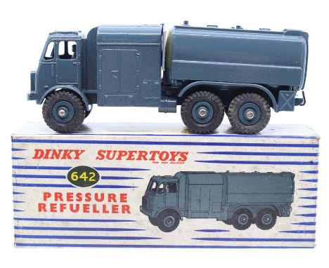 Dinky: A boxed, Dinky Toys, Pressure Refueller, 642, RAF Blue body, vehicle appears good, box in need of a clean.