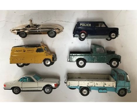 Die cast vehicle collection including Corgi, Dinky, Budgie. Matchbox.