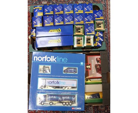 Corgi: Two boxes of assorted Corgi boxed diecast to include 1980's vehicles and others. (two boxes)