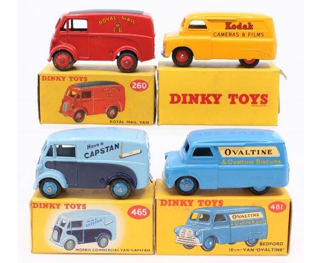 Dinky: A collection of four boxed Dinky Toys, to comprise: 260, Royal Mail Van, red body, box slightly scuffed to flaps; 480,