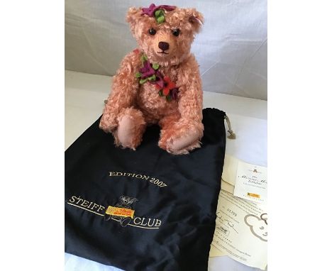Steiff Bear 420771, limited edition 40cm Bear, Inspired by the daughter of Richard Steiff, Marianne Meisel. Rosewood colour, 