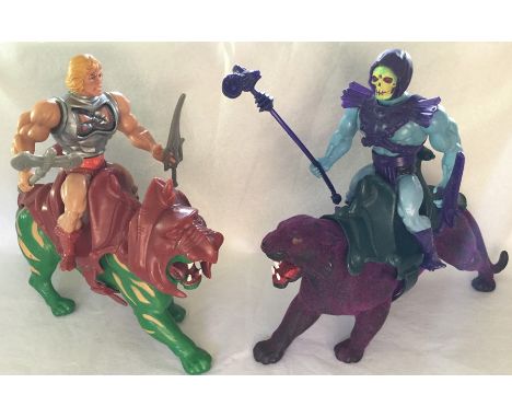 Masters of the Universe: A pair of Masters of the Universe figures to comprise: Battlecat, Panther, Skeletor &amp; He-Man, co