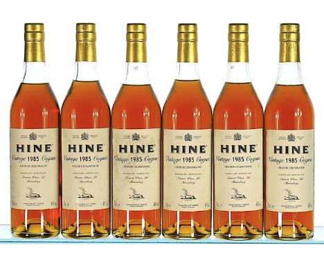1985 Hine, Vintage Early Landed, Cognac  6x70cl   Landed 1987, bottled 2002, Tanner's Ltd. 