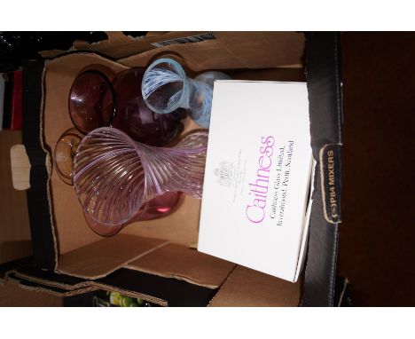 A box of Caithness glass 