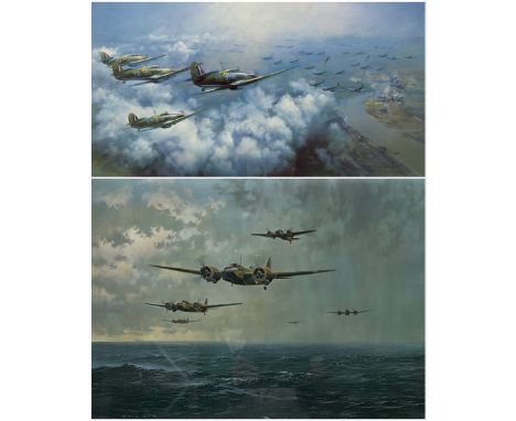 Frank Wootton (British 1911-1998): 'Battle of Britain Memorial Trust 60th Anniversary', limited edition colour print No. 18/5