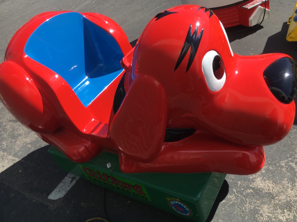 clifford ride on toy