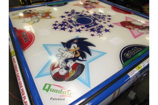 Quad Air Sonic Sega Air Hockey Table Item Is In Used Condition