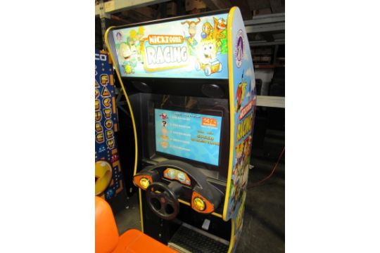 Nicktoons Racing Kids Sitdown Arcade Game Item Is In Used