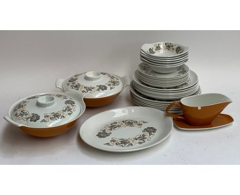 A Poole dinner service, approx. 28 pieces 