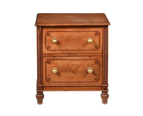 A 19th century mahogany bedside 'Thunderbox' of night commode in the manner of Gillows, 63x49x73cmH 