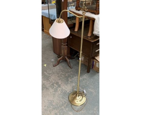 A gilt metal standard lamp, 140cmH 
