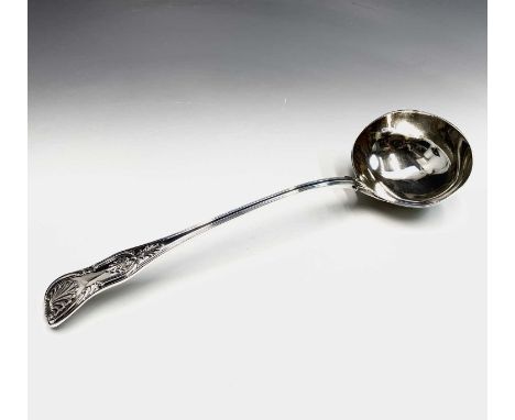 A good early Victorian Kings pattern silver soup ladle by Chawner &amp; Co (George William Adams) London 1848 9.5oz