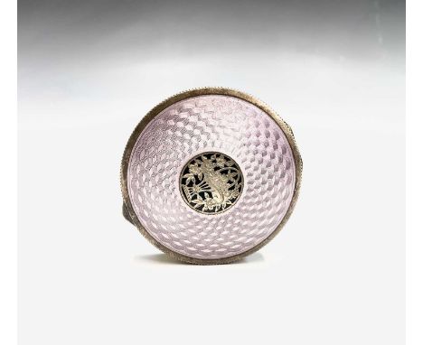 An enamelled gilt compact
