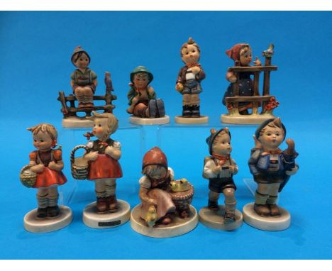 Nine Hummel figures