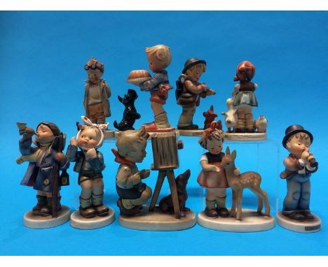Nine Hummel figures