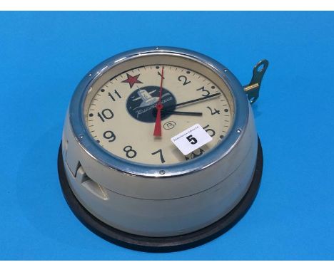A Russian bulkhead Kuamqupckue submarine clock.