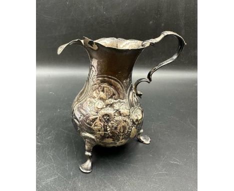 An AF silver cream jug with indistinct hallmarks, Approximate total weight 110g