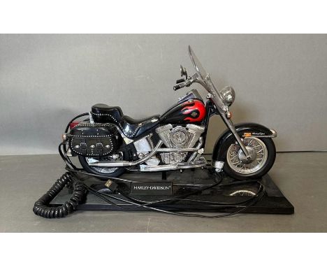 A novelty Harley Davidson telephone 