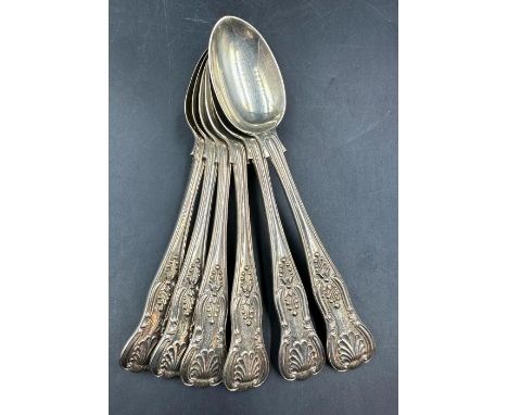 A set of six hallmarked silver teaspoons, hallmarked for London by George Jackson and David Fullerton approximate weight 232g