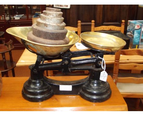 Set of balance scales