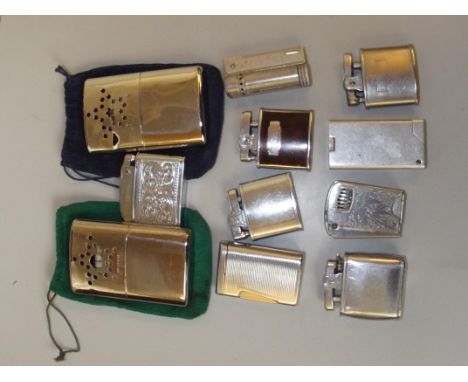 Collection of cigarette lighter to include 2 hand warmers