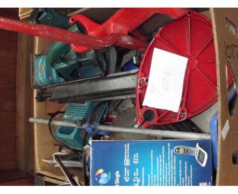 Box of tools to include a telephone