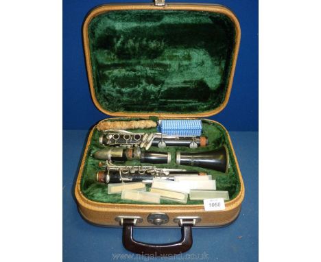 A cased Corton Clarinet.
